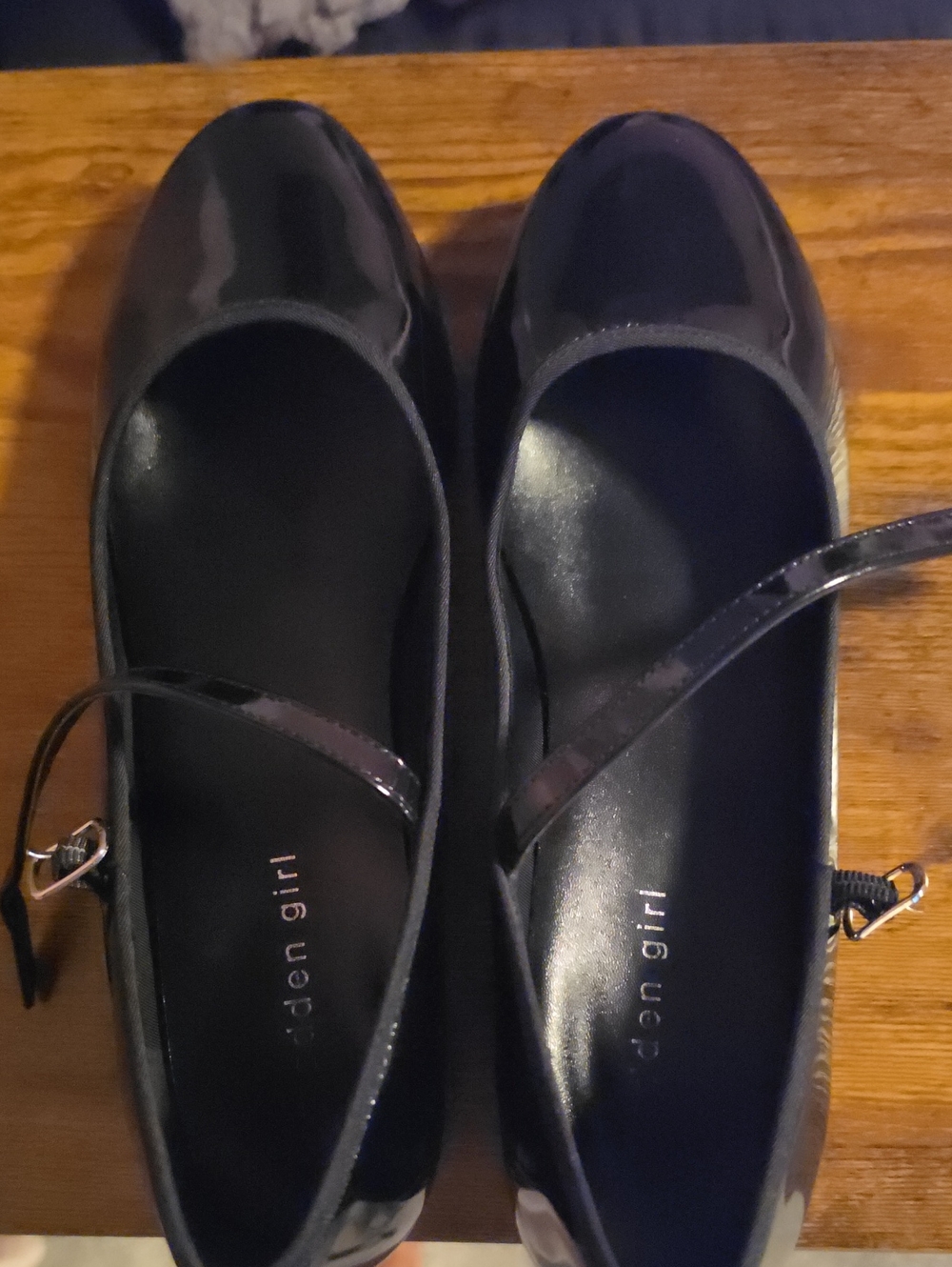 Madden Girl Black Patent Mary Jane Flats